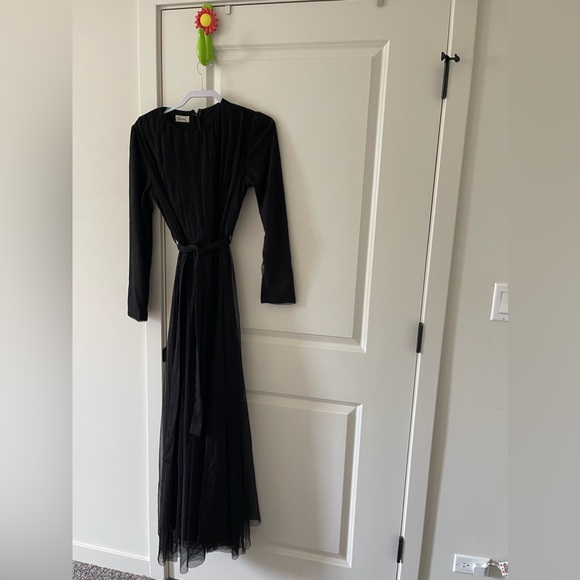 Women’s Black Modest Evening Maxi Dress (Turkish Brand) - Picture 2 of 8